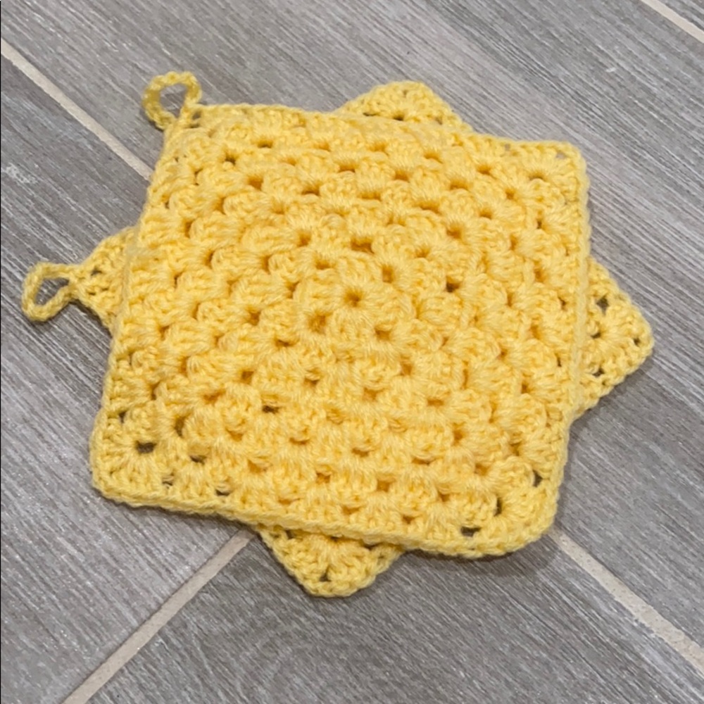 Multipurpose Granny Squares - Yellow
